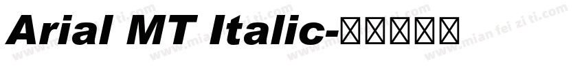 Arial MT Italic字体转换